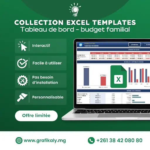 Excel - Tableau de bord Budget familial